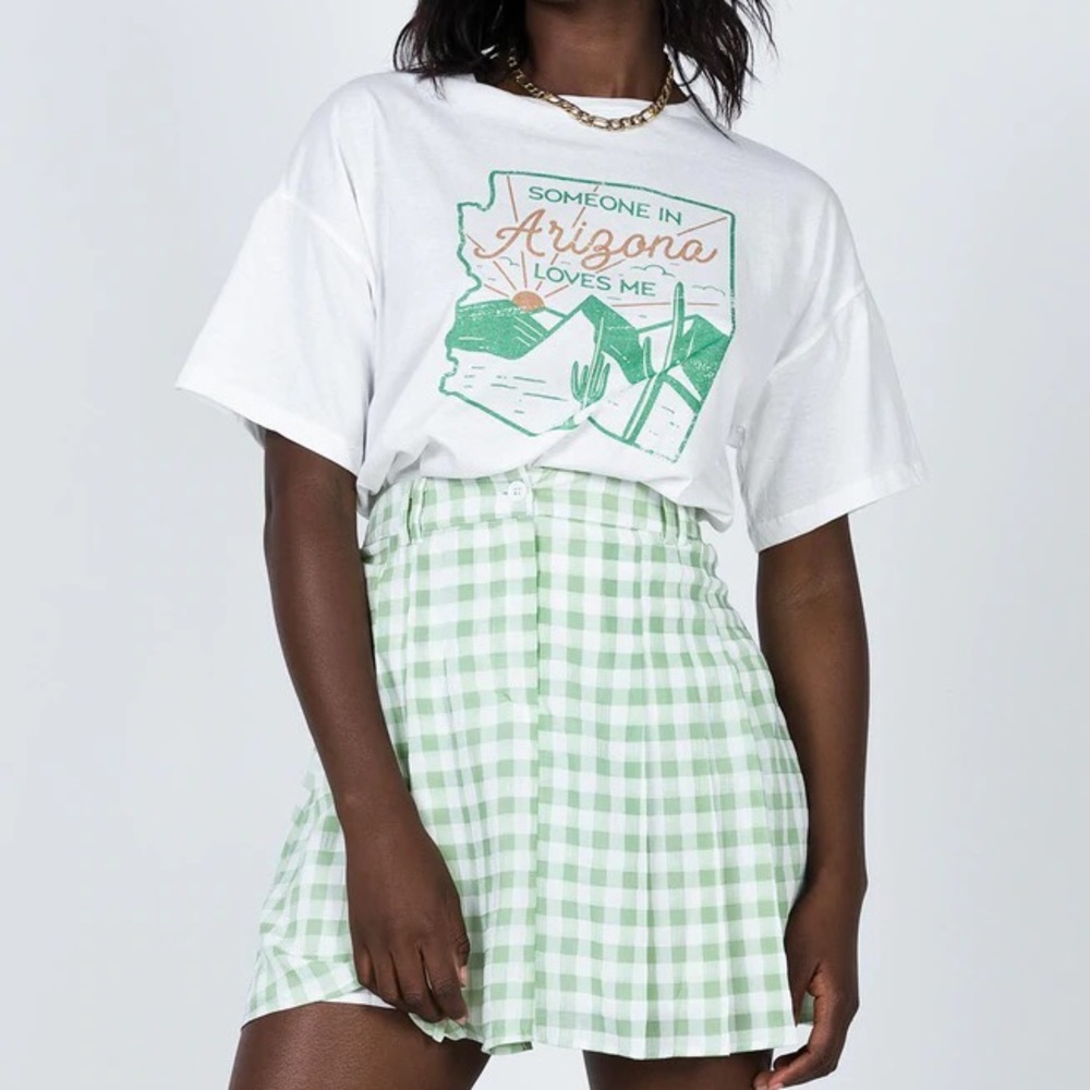 Princess Polly Green Mini Skirt
